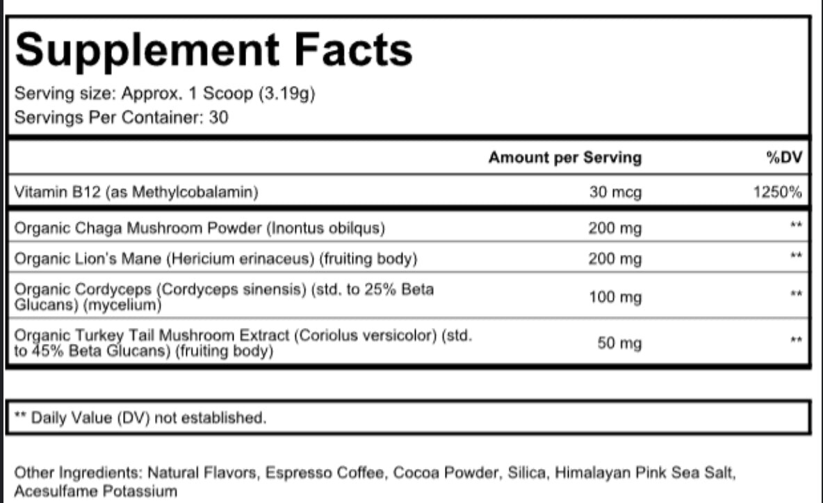 Wealthy Rising Organic Mushroom Complex Coffee