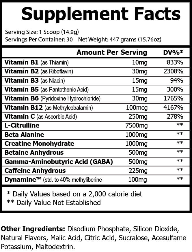 Tropical Sun Burst Pre Workout